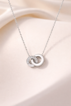 Silver Double Circle Pendant
