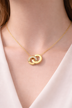 Gold Double Circles Pendant