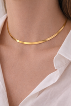 Gold Steel Plated Necklace