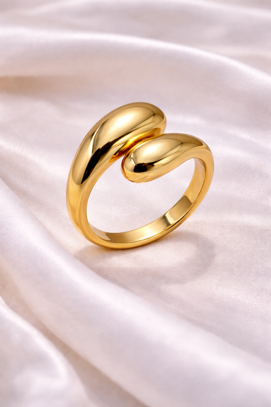 Gold Drop Shaped Ring