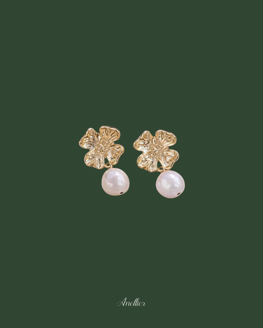 Begonia Pearl Earrings