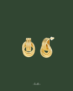 Gold Circular Earrings